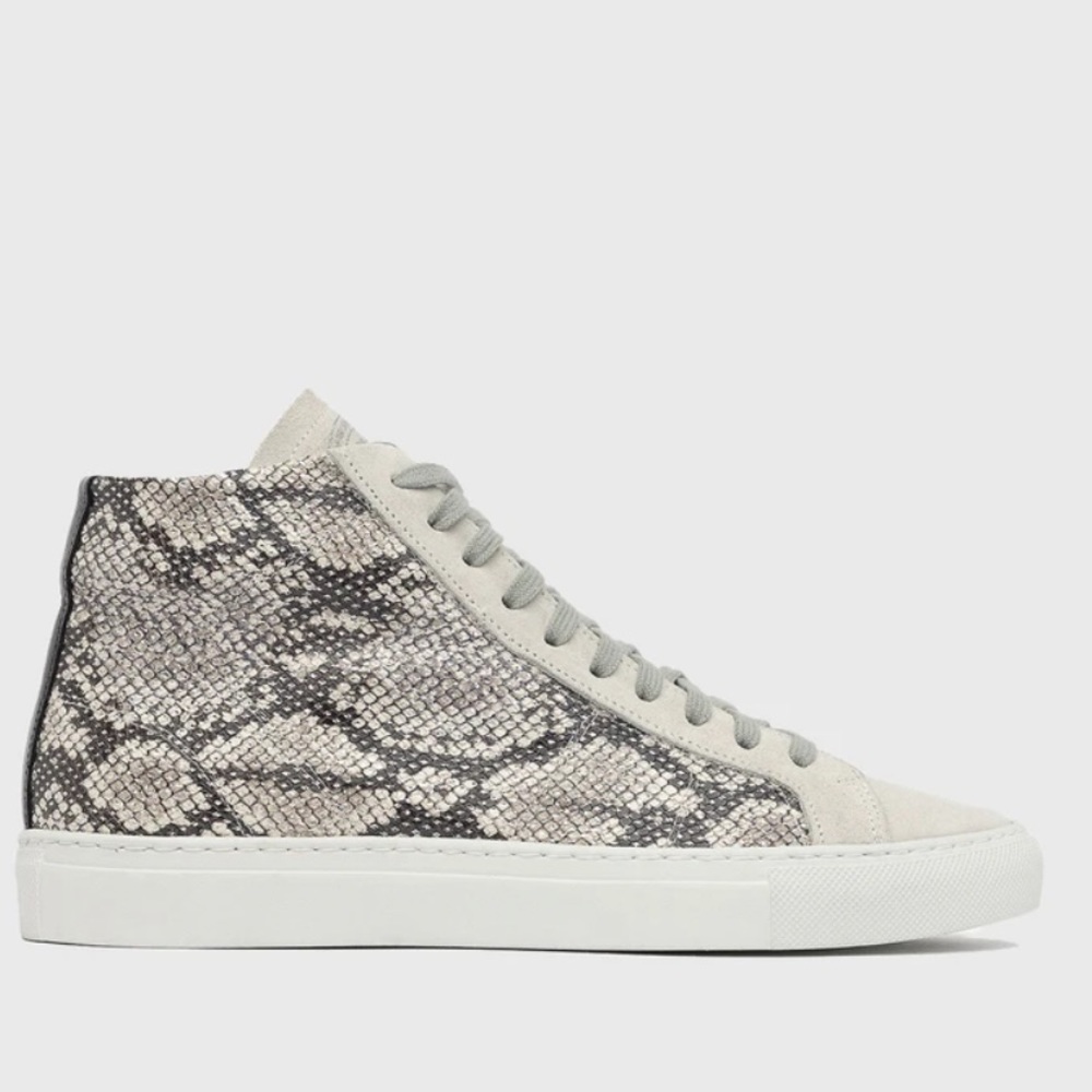 P448 Snakeskin High Top Sneakers